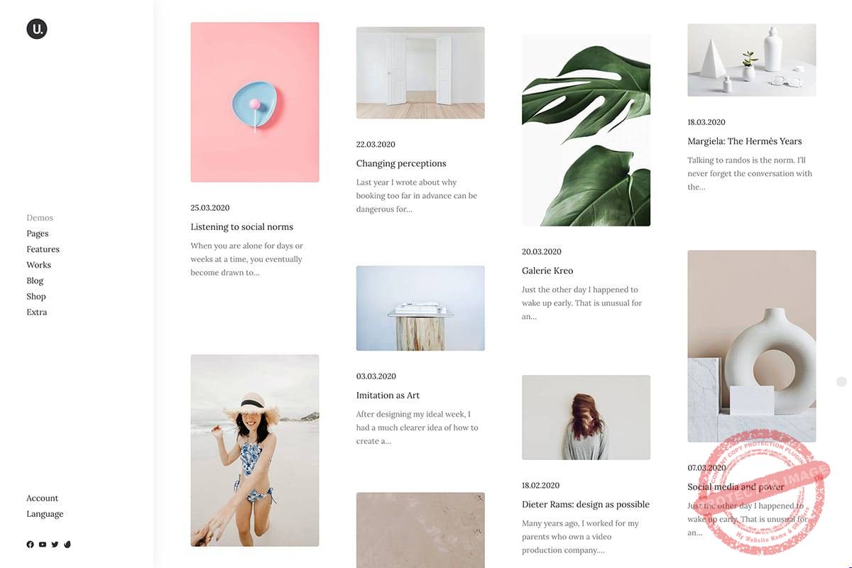 WordPress simple blog