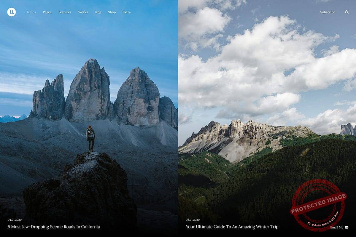 Blog fullscreen Theme