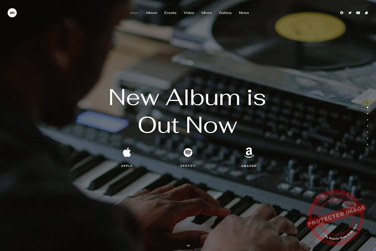 Artist musician WordPress Theme