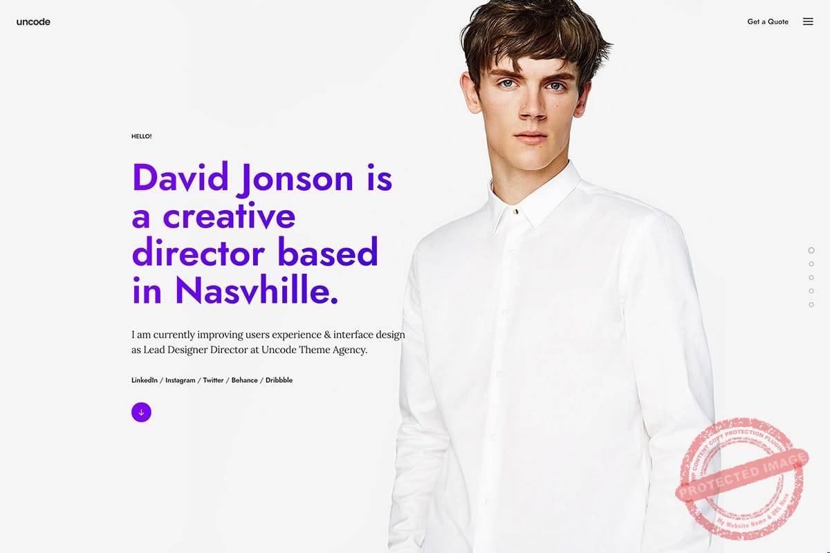 Creative director Theme