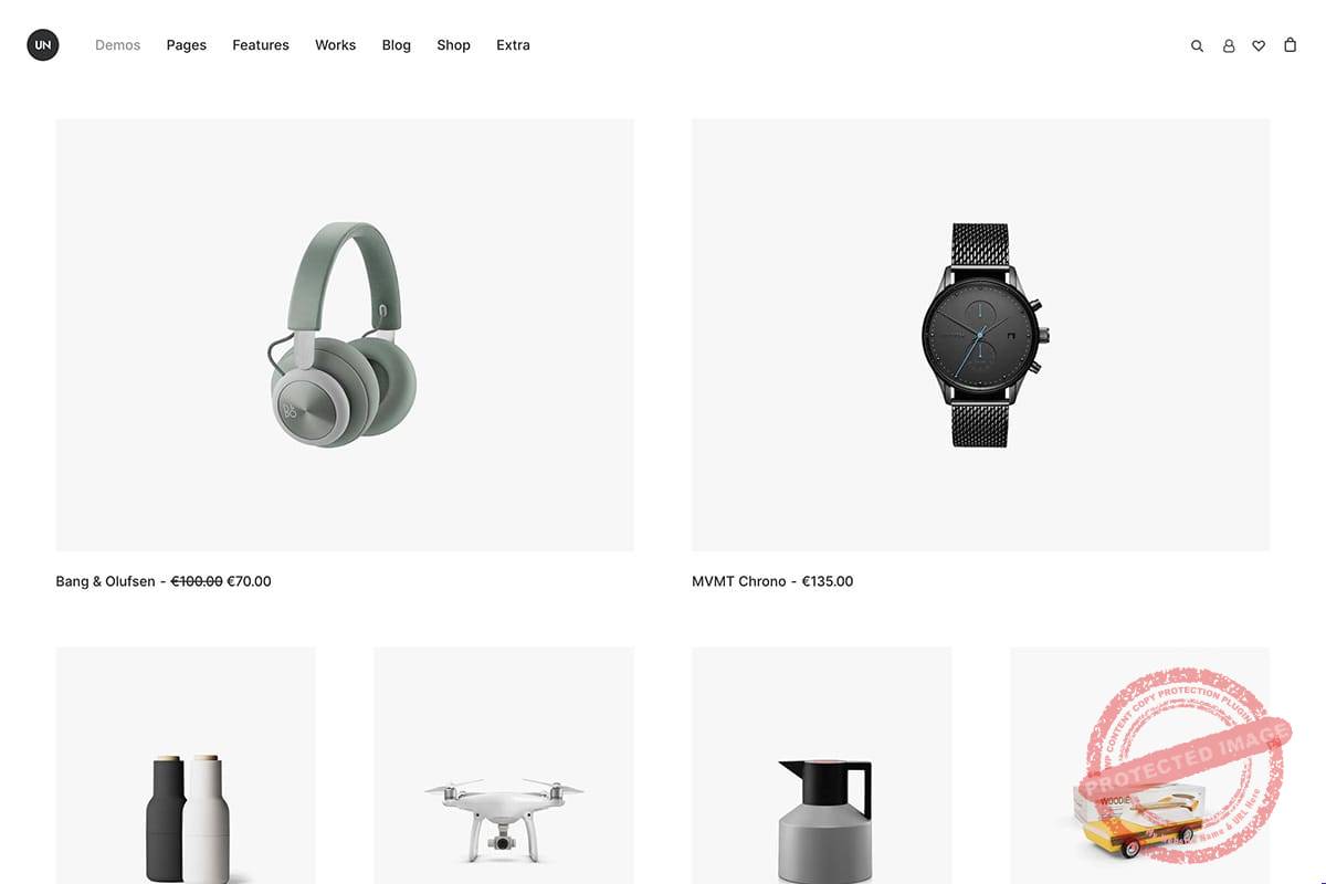 Shop minimal WooCommerce